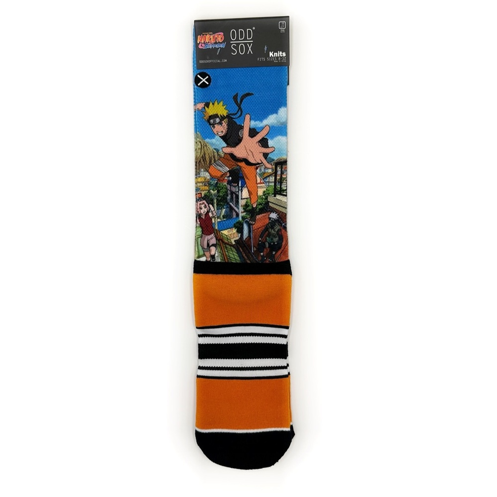 Odd Sox Naruto Shippuden Crew Socks Mens Gift Anime Cartoon TV Comic Con
